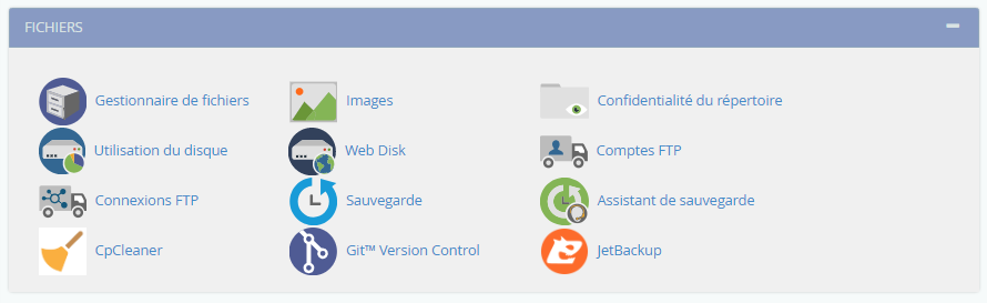 Copia de seguridad de cPanel