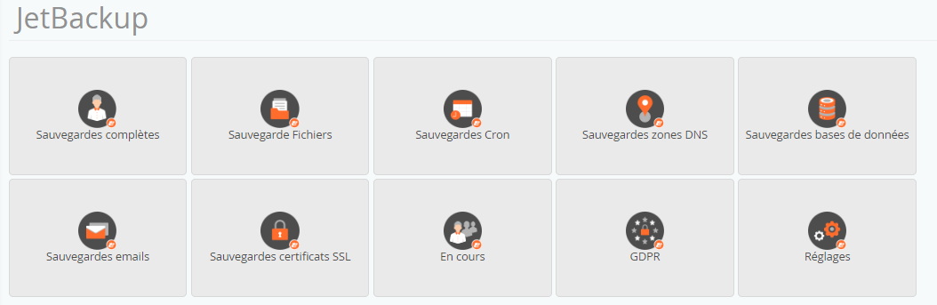 Copia de seguridad de cPanel